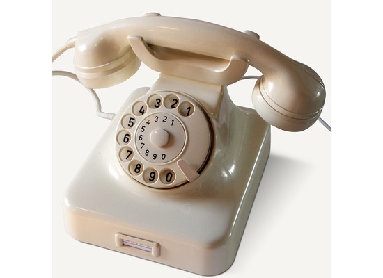 HDK Telefon W48, elfenbein Nostalgietelefon