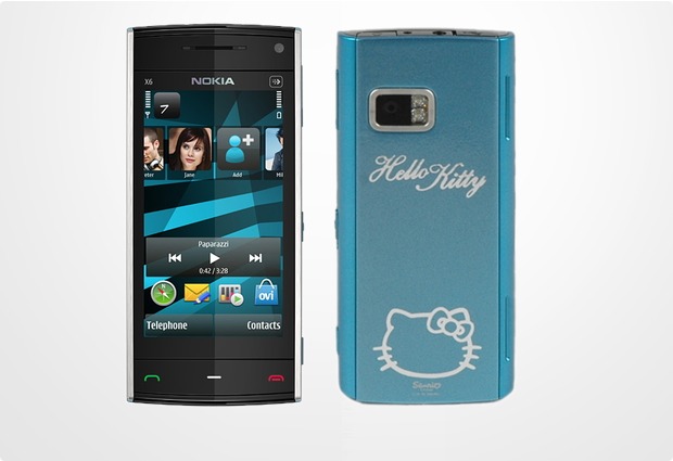 Hello Kitty Nokia X6 8GB, azur-blau