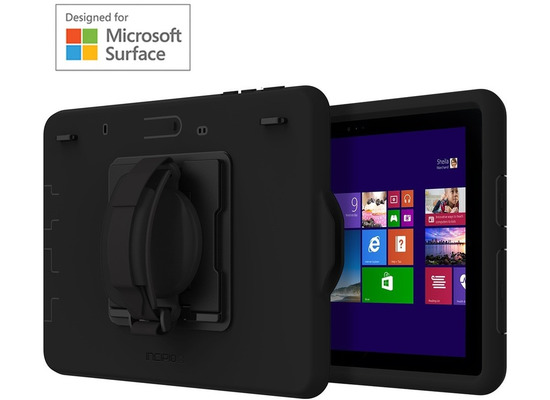Incipio Capture Rugged Case mit Handschlaufe, Microsoft Surface Go 2/Go, schwarz, MRSF-125-BLK