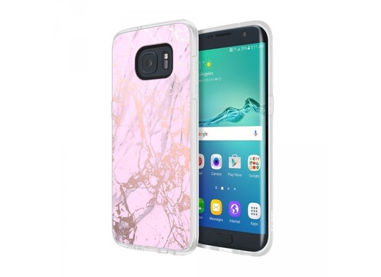 Incipio [Design Series] Marble Case, Samsung Galaxy S7 edge, Pink/Rose Gold