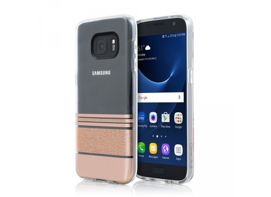 Incipio [Design Series] Wesley Stripes Case, Samsung Galaxy S7, rose gold