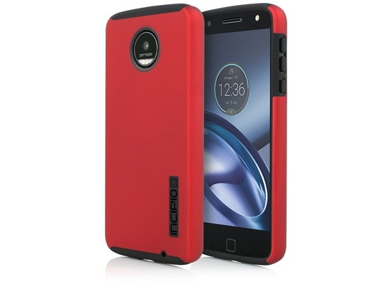 Incipio DualPro Case - Motorola Moto Z Play - rot / schwarz