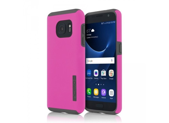 Incipio DualPro Case, Samsung Galaxy S7, pink/grau