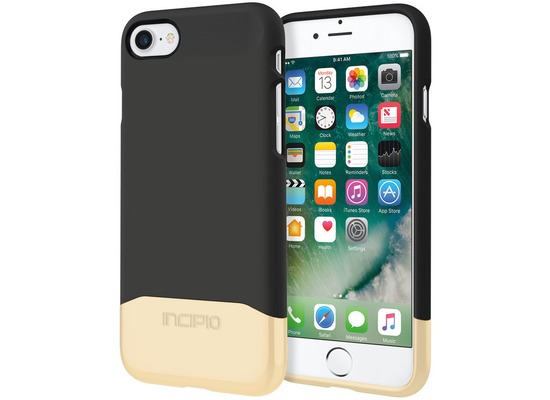 Incipio Edge Chrome Case - Apple iPhone 7 - schwarz/gold