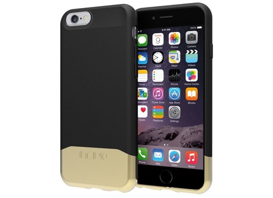 Incipio EDGE CHROME fr iPhone 6, schwarz-gold