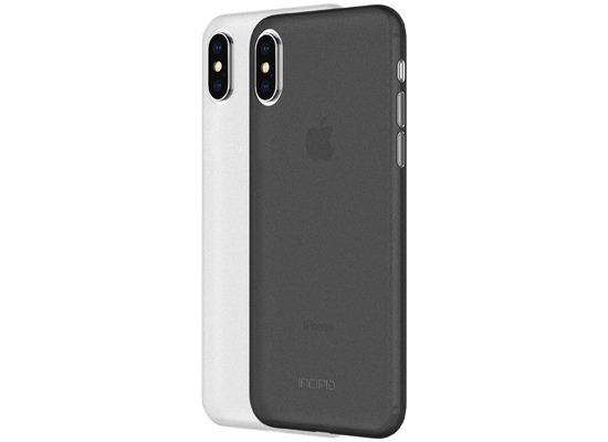 Incipio Feather Light Case, 2 Pack, Apple iPhone X, smoke & frost