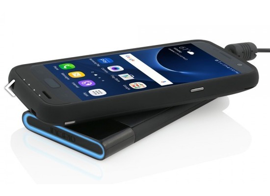 Incipio offGRID Wireless Charging Akku Case - Samsung Galaxy S7 - schwarz