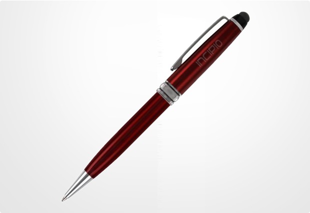Incipio Inscribe Executive Stylus & Pen (kapazitiv), rot