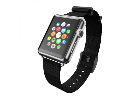Incipio Nato Style Nylonband Apple Watch 42mm schwarz/schwarz WBND-002-BLKBLK