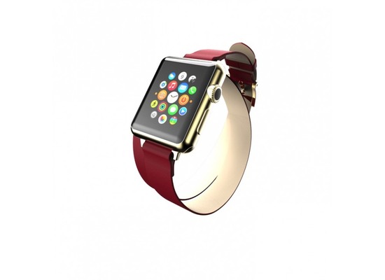 Incipio Reese Double Wrap Lederband Apple Watch 38mm rot WBND-003-RED