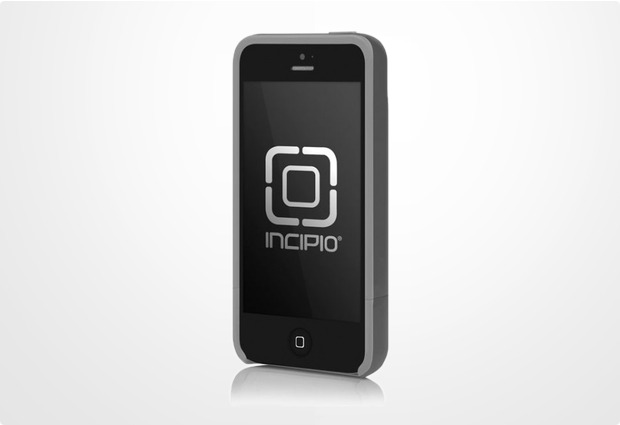 Incipio Stashback fr iPhone 5, dunkelgrau-grau