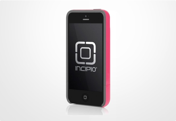 Incipio Stashback fr iPhone 5/5S/SE, pink-grau