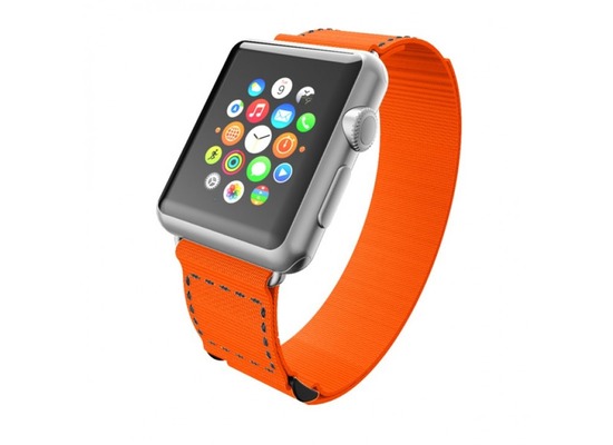Incipio Stitch Jacquard Nylonband Apple Watch 42mm orange/grau WBND-004--ORNGRY