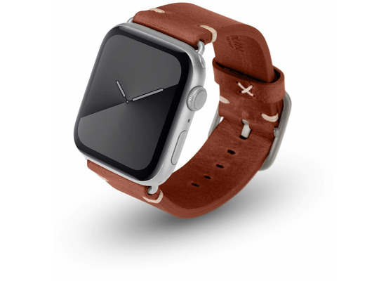 JT Berlin Watchband Alex Vintage | Apple Watch Ultra/42/44/45mm | braun - Aluminium silber | M/L | 10715