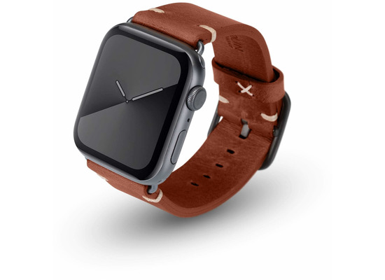 JT Berlin Watchband Alex Vintage | Apple Watch Ultra/42/44/45mm | braun - Aluminium space grau | M/L | 10716