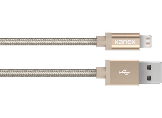 Kanex Premium Charge/Sync-Kabel - Apple Lightning auf USB-A - 2.00m - gold