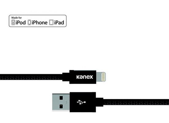 Kanex Premium Charge/Sync-Kabel - Apple Lightning auf USB-A - 1,2m - matt schwarz