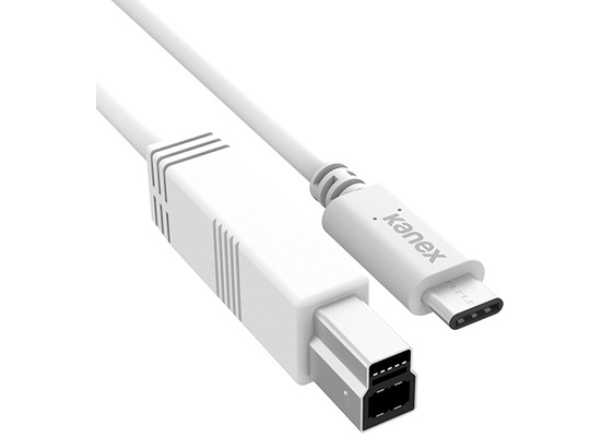 Kanex USB-C auf USB-B 3.0 Kabel - 1.20m - weiß