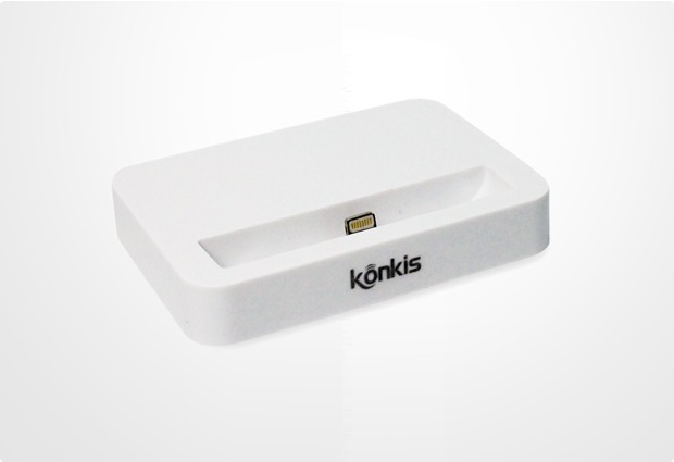 Konkis Dockingstation für iPhone 5/5S/SE, weiß