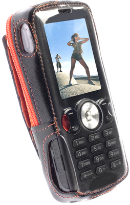 Krusell Classic with Multidapt Black/Orange fr Sony Ericsson W810i