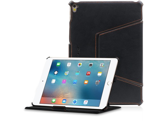 LEICKE MANNA UltraSlim Schutzhlle fr das iPad Pro 9.7 Echtleder, schwarz