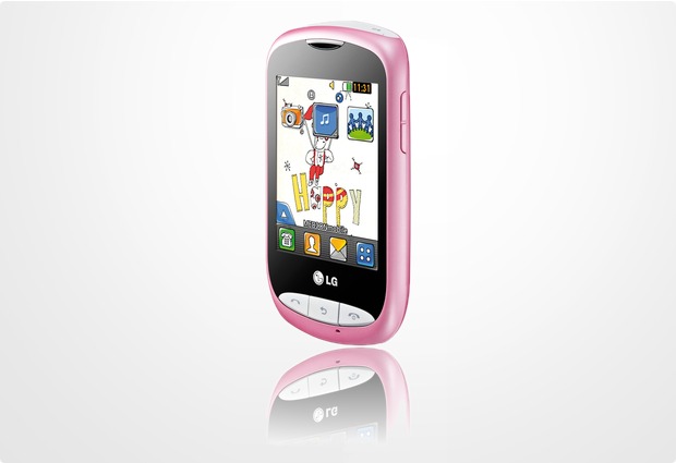 LG T310 Cookie Style, pink-weiß