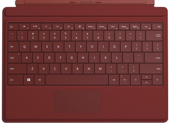 Microsoft Surface 3 Type Cover  (QWERTZ) - rot