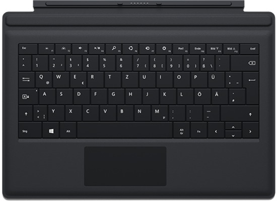 Microsoft Surface Pro 3 Type Cover, schwarz