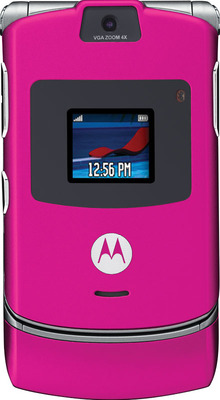 Motorola RAZR V3 hot pink