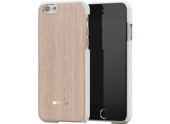 Mozo iPhone 6/6s Back Cover - helle Eiche - gold