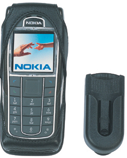 Nokia Ledertasche schwarz CNT-610 fr Nokia 6230