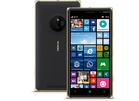 Nokia Lumia 830, weiß-gold