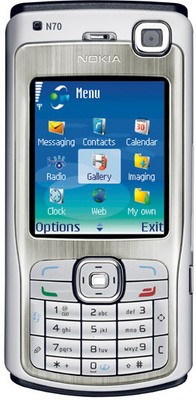 Nokia N70, silber
