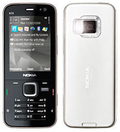 Nokia N78, pearl white