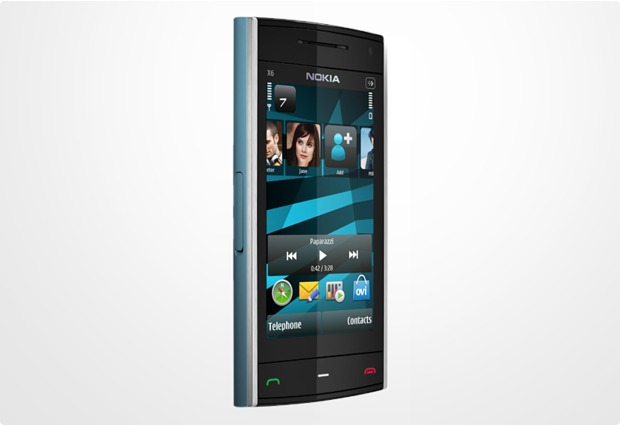 Nokia X6 8GB, azur-blau