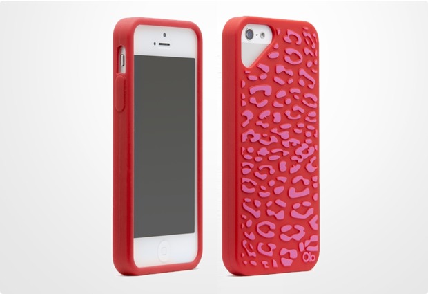 Olo Fashion Leopard fr iPhone 5, rot-pink