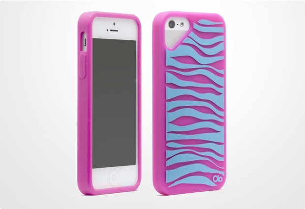 Olo Fashion Zebra fr iPhone 5, pink-blau