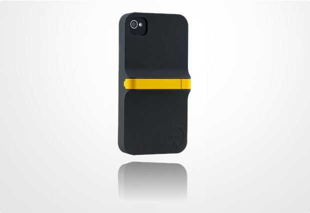 Ozaki iCoat Finger fr iPhone 4 / 4S, schwarz-gelb