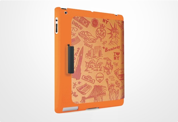Ozaki iCoat Travel foldable case für iPad 2 / 3, New York (orange)