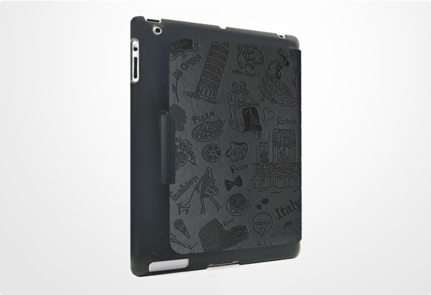 Ozaki iCoat Travel foldable case für iPad 2 / 3, Rome (schwarz)