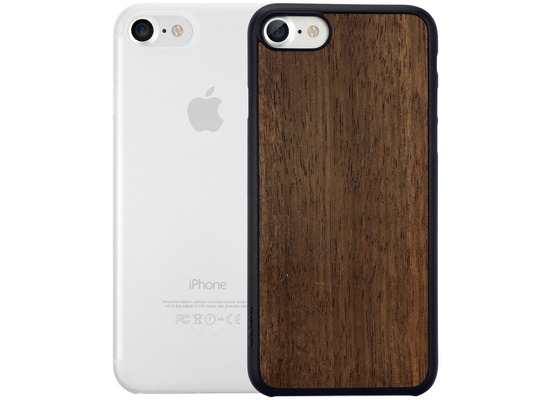 Ozaki O!Coat 0.3 Jelly + Wood Case - Apple iPhone 7 / iPhone 8 / iPhone SE 2020 - ebony & transparent