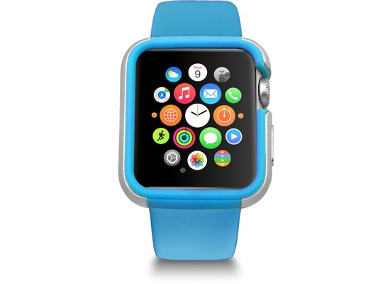 Ozaki O!Coat Shockband Bumper - Apple Watch, Watch Sport, Watch Edition (38mm) - blau