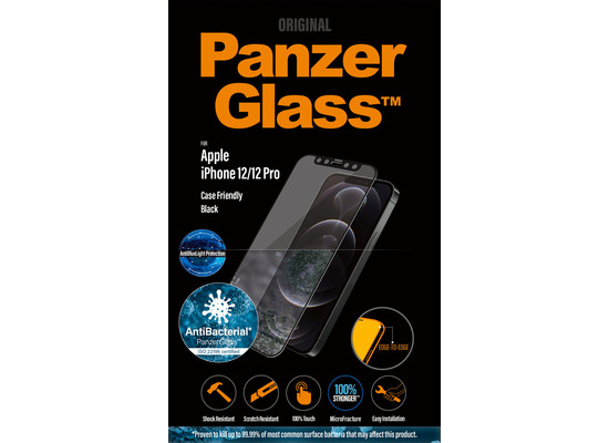 PanzerGlass E2E iPhone 12/12 Pro Anti-Bluelight, Antibakt