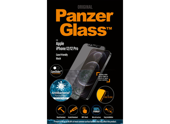 PanzerGlass E2E iPhone 12 / 12 Pro Case Friendly CamSlider Antibakt.
