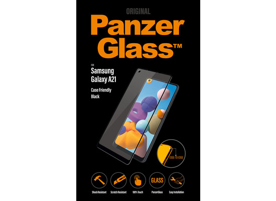 PanzerGlass E2E Samsung Galaxy A21, Case Friendly, Black