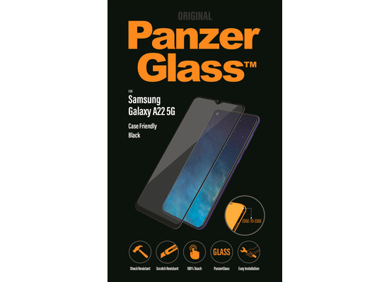 PanzerGlass E2E Samsung Galaxy A22 5G Case Friendly, Black