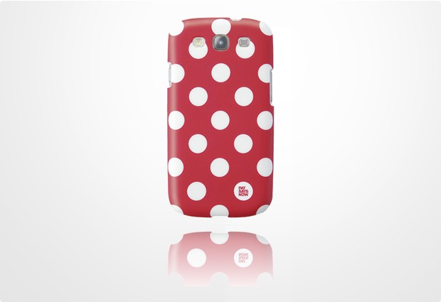 pat says now Case Red Polka Dot fr Samsung Galaxy S3