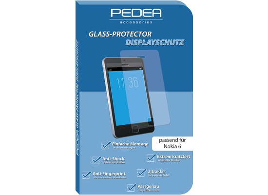 Pedea Glas Displayschutz fr Nokia 6
