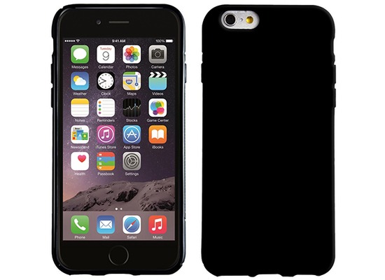 Pedea TPU BackCover glatt für Apple iPhone 6/6S, schwarz