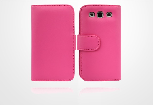 Twins Premium BookFlip fr Samsung Galaxy S3, pink